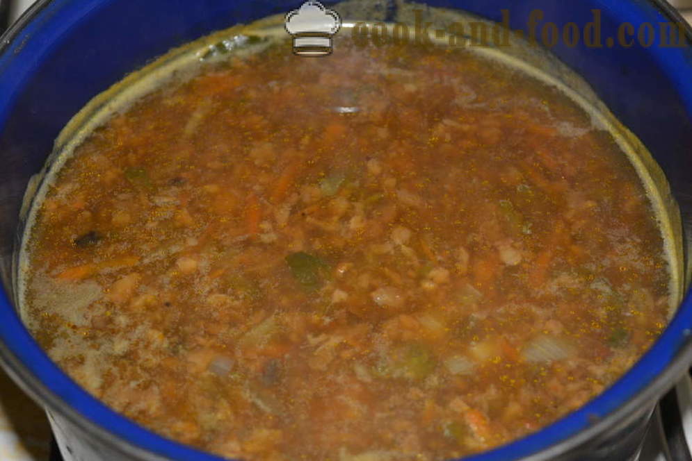 Hjemmelaget pickle med sopp og agurk - hvordan å lage mat uten kjøtt og pickle bygg, trinnvis oppskrift bilder