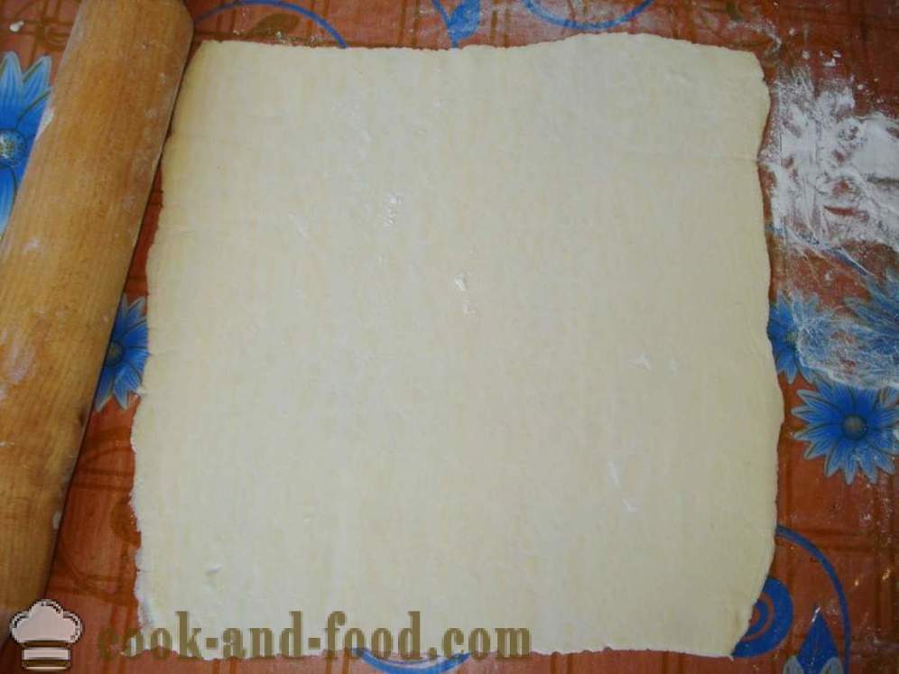 Puff med kjøtt fra det ferdige butterdeig - hvordan å lage butterdeig med kjøtt, en trinnvis oppskrift bilder