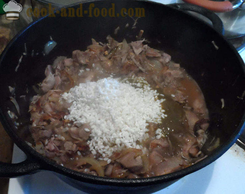 Kharcho suppe med ris - hvordan du koker suppe grub hjemme, trinnvis oppskrift bilder