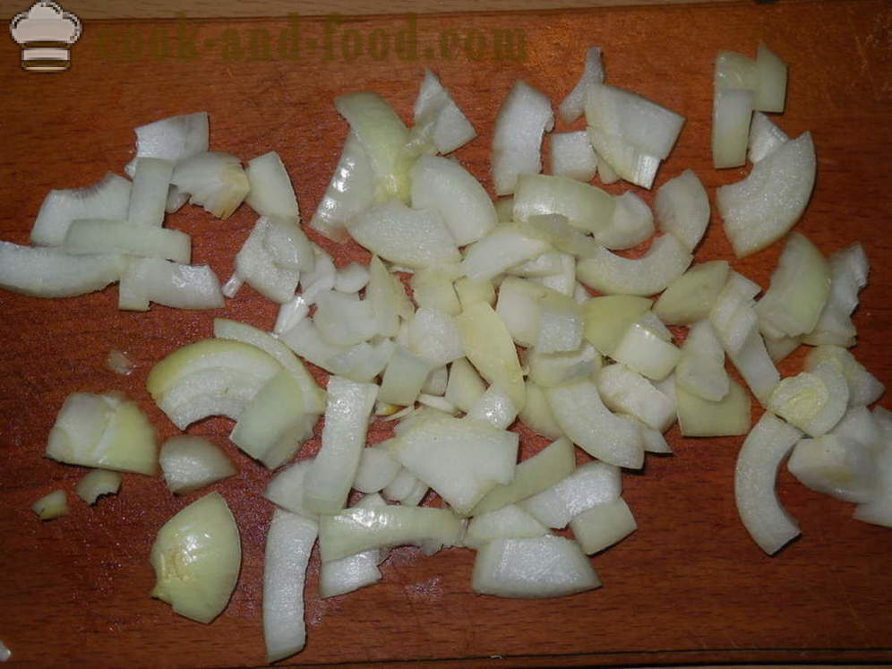 Bakt potet med kjøtt og grønnsaker - hvordan å lage en stuing av poteter med kjøtt i multivarka, trinnvis oppskrift bilder