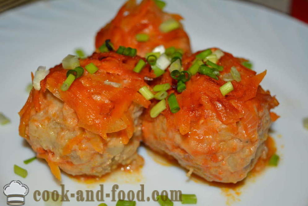 Kjøttboller av kjøttdeig med bygg i ovnen - hvordan å lage kjøttboller med saus, en trinnvis oppskrift bilder