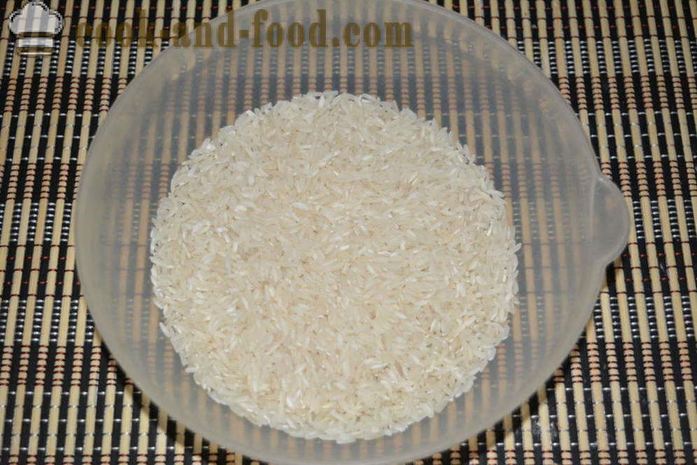 Pinnsvin velsmakende kjøttdeig med ris for et par - hvordan du koker kjøtt med ris piggsvin i multivarka, steg for steg oppskrift bilder
