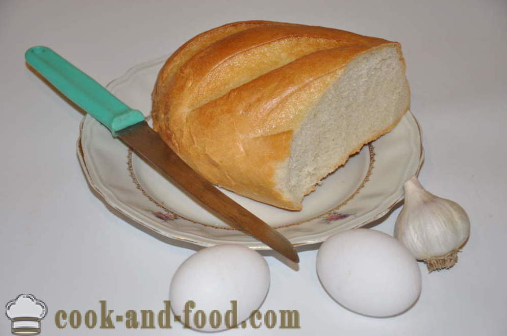 Uvanlig egg i brød i pannen - hvordan å lage en uvanlig egg, trinnvis oppskrift bilder