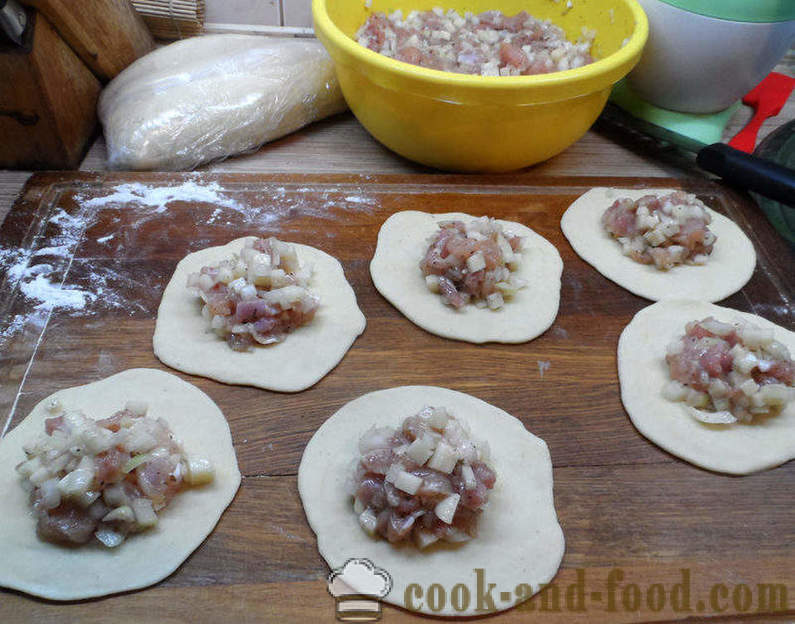 Echpochmak tartare, med kjøtt og poteter - hvordan du koker echpochmak, trinnvis oppskrift bilder