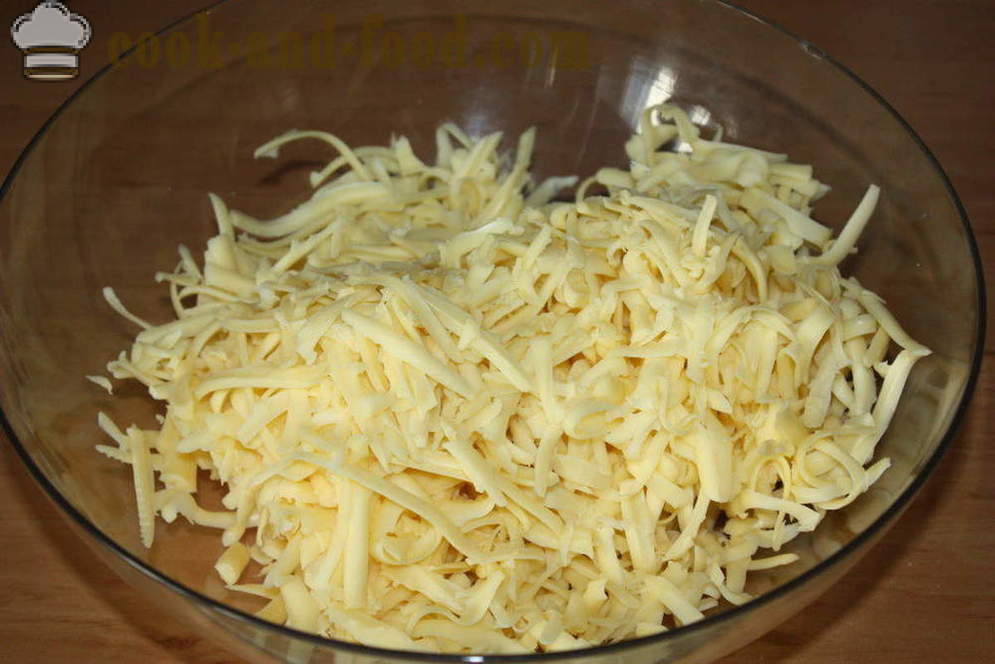 Kald forrett av ost - hvordan å lage en matbit av ost smeltet i ovnen, med en trinnvis oppskrift bilder