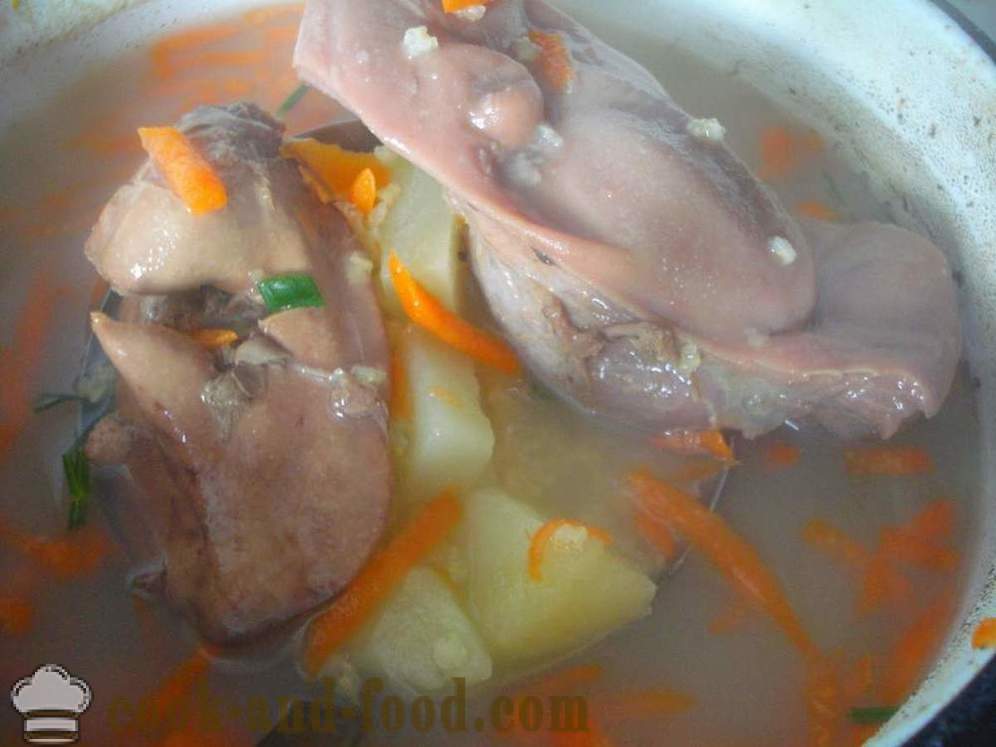 Suppe av hirse giblet - hvordan du koker suppe med hirse, en trinnvis oppskrift bilder
