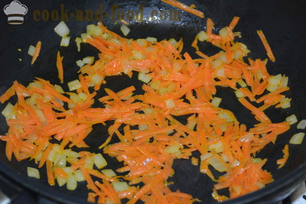 Smuldrete bokhvete i en panne - hvordan å lage mat bokhvete med kjøtt i en stekepanne, en trinnvis oppskrift bilder
