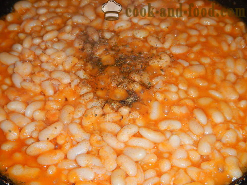 Lobio eller bakte bønner i tomatsaus - hvordan du koker lobio av bønner, en trinnvis oppskrift bilder