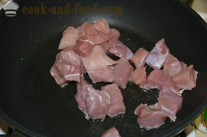 Deilig bokhvete med kjøtt i en stekepanne - hvordan å lage mat bokhvete grøt med kjøtt, en trinnvis oppskrift bilder