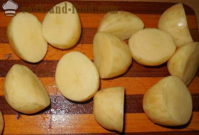 Deilige nye poteter i rømme med dill og hvitløk - hvordan å lage en deilig nypoteter, en enkel oppskrift med et bilde