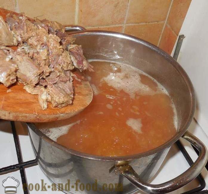 Deilig hjemmelaget suppe med bønner i ukrainsk - hvordan du koker suppe med bønner i ukrainsk - en trinnvis oppskrift bilder