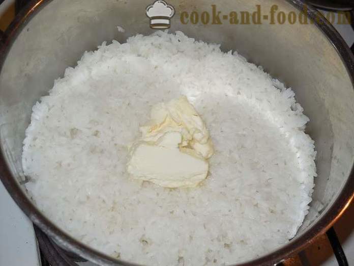 Hvordan lage skarpe ris garnityr i en panne riktig - hvordan brygge ris på vannet - en trinnvis oppskrift bilder