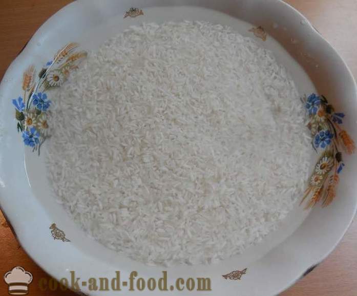 Hvordan lage skarpe ris garnityr i en panne riktig - hvordan brygge ris på vannet - en trinnvis oppskrift bilder