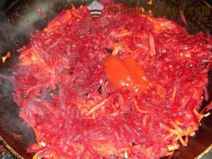 Klassisk rød borsjtsj med bete og kjøtt - hvordan du koker suppe - en trinnvis oppskrift med bilde ukrainsk borsch