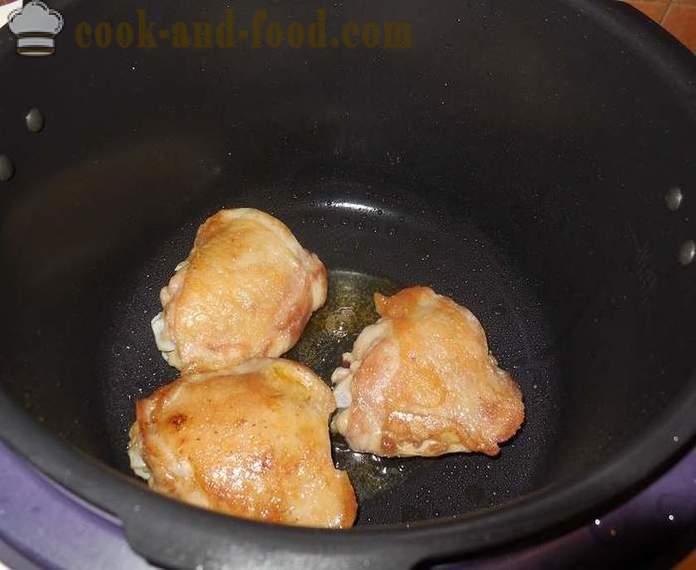 Kyllinglår i multivarka i sursøt saus - oppskrift med bilder hvordan å lage sausen med kylling i multivarka