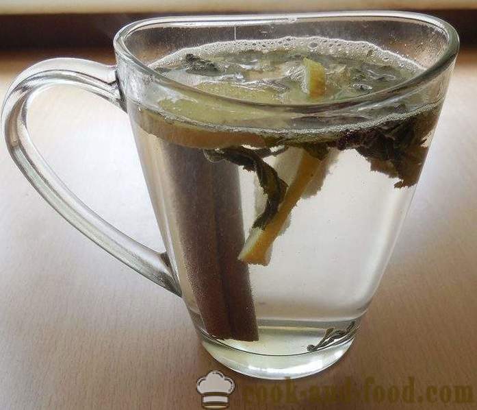 Grønn te med ingefær, sitron, honning og krydder - hvordan brygge ingefær te oppskrift med bilder.