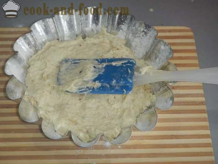 Enkelt valnøtt cupcake på kefir - hvordan å lage en kake hjemme, trinn for trinn oppskrift med bilder.
