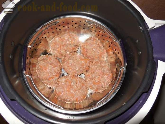 Grechanik med kjøttdeig i multivarka - hvordan du koker en kalkun Grechanik dampet, trinnvis oppskrift bilder.