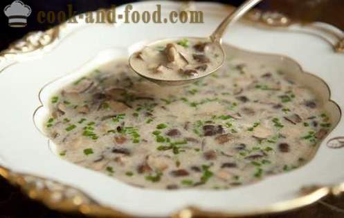 Soppsuppe med sopp og poteter - deilig, rask og tilfredsstillende. Oppskrift med bilder.