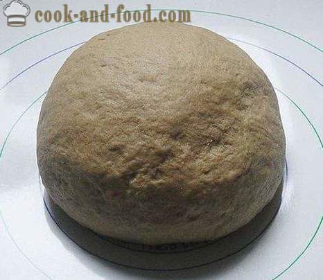 Brød uten gjær og gjære yoghurt, bakt i ovnen - hvete - rug, hjemmelaget enkel oppskrift med et bilde
