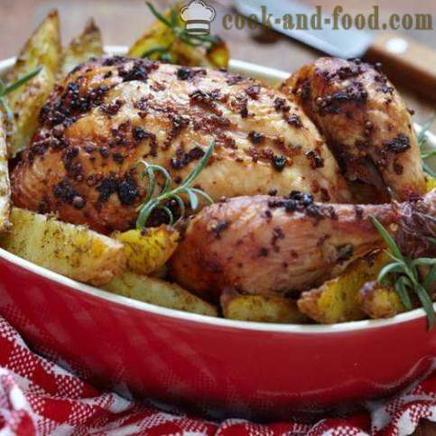 Oppskrift kylling med poteter i ovnen
