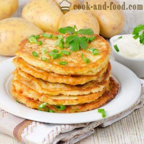 Hviterussisk mat: pannekaker laget av poteter - video oppskrifter hjemme