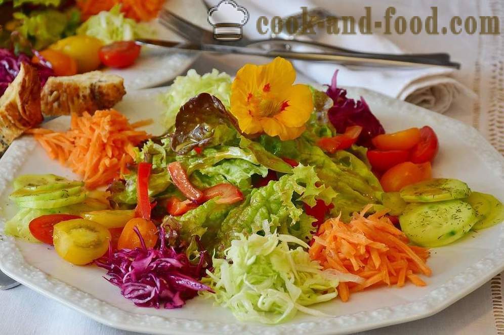 Oppskrifter kalorifattig grønnsak salat