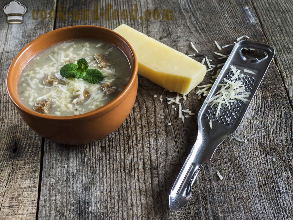Tre oppskrift matlaging suppe med ost - video oppskrifter hjemme