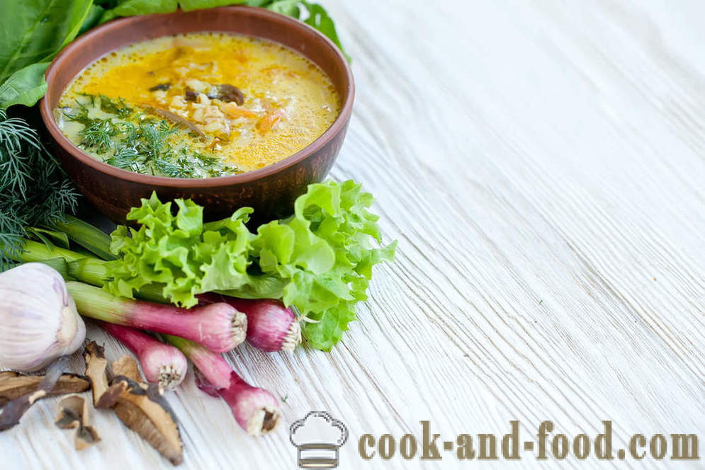 Forbereder uvanlige retter: suppe med erter og sopp - video oppskrifter hjemme