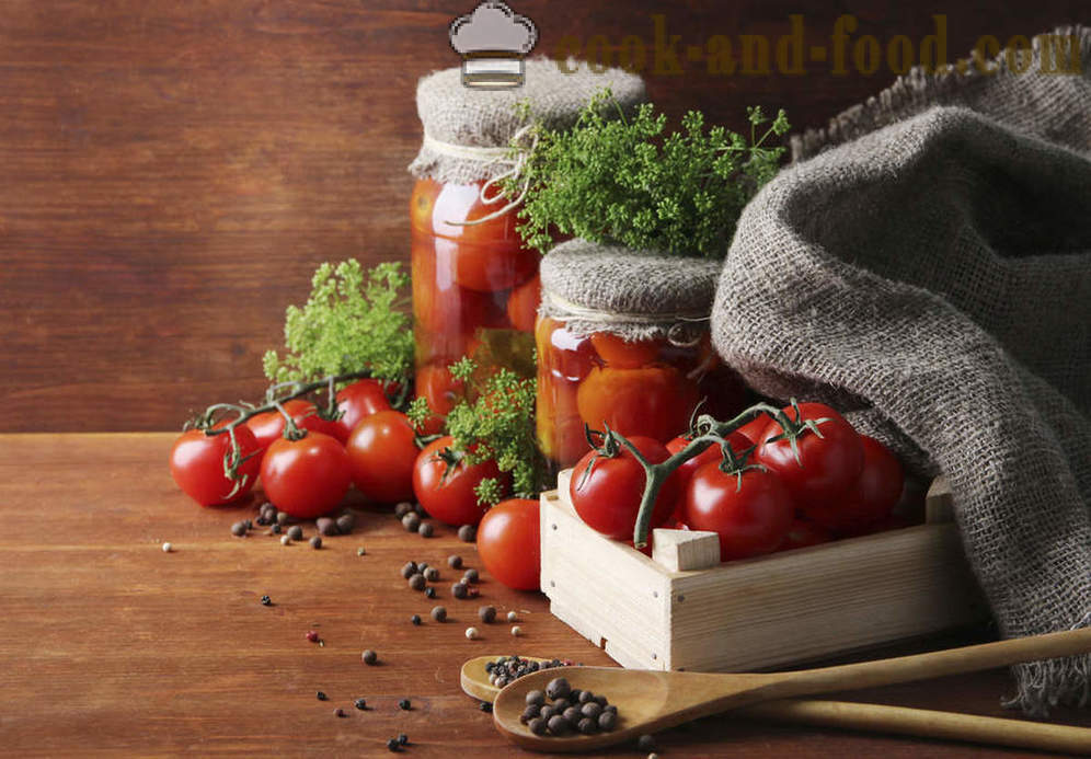 Tomater for vinteren: 5 oppskrifter innenlandske forberedelser - video oppskrifter hjemme