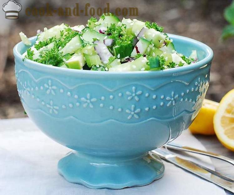 Sunne salater av agurk