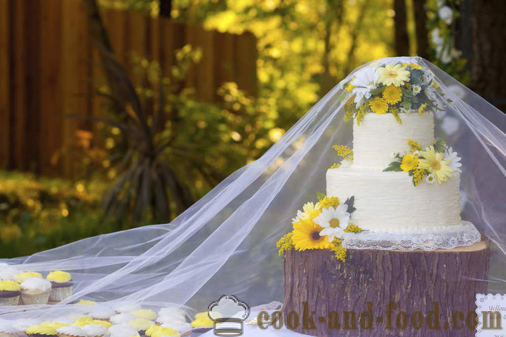 Velg den mest fasjonable bryllup kake - video oppskrifter hjemme
