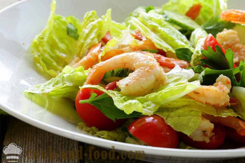 Oppskrift: Vitamin salat med grønnsaker, reker og sjømat