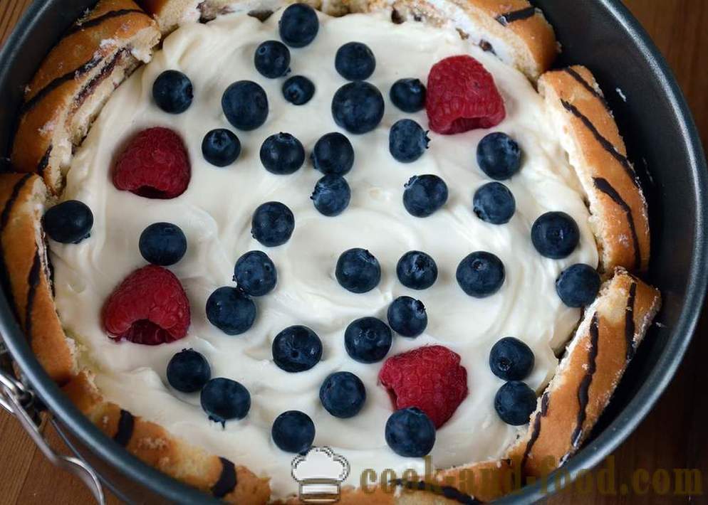 Berry ostekake i 20 minutter - video oppskrifter hjemme