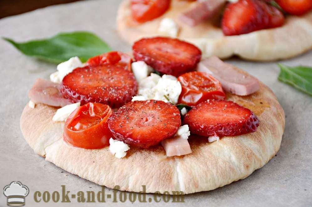 Pizza, suppe og kake med jordbær til lunsj - video oppskrifter hjemme