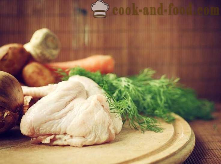 4-retters middag: kylling - video oppskrifter hjemme